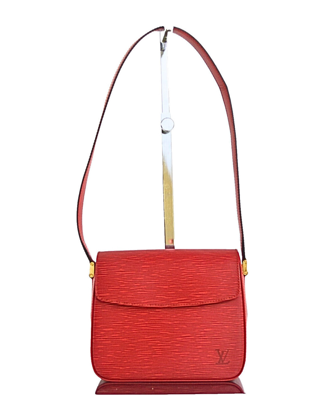 Louis Vuitton Buci Epi Castilian Red Shoulder Bag Authentic Used